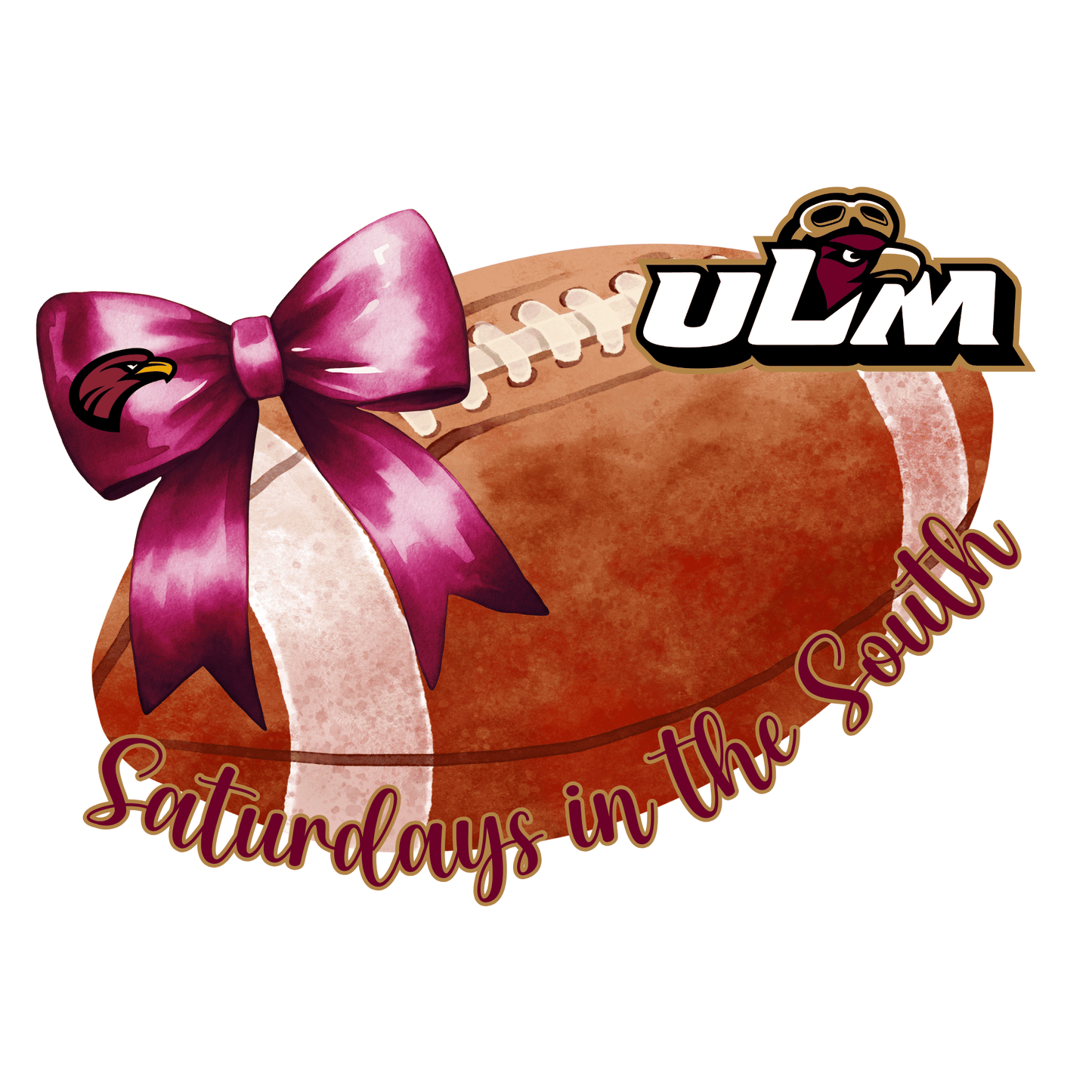 ULM Football Bow