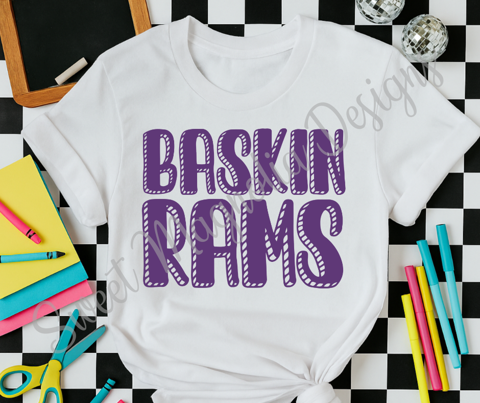 Baskin Purple Bubble Font