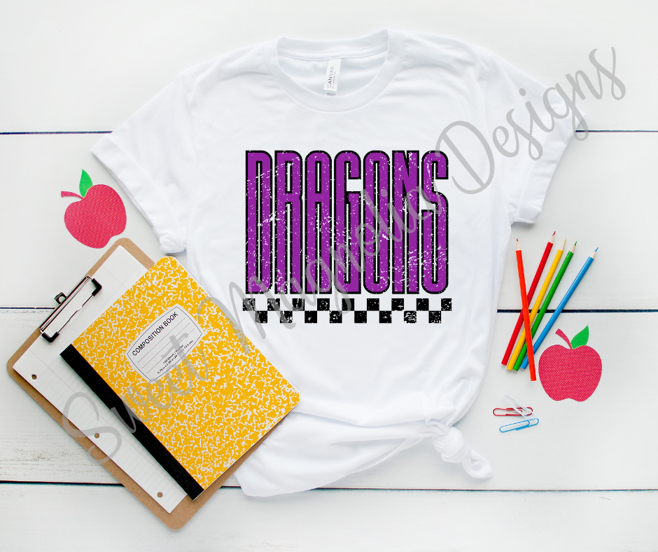 Mangham Dragon Varsity Retro