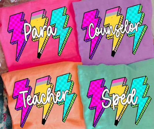 Teacher/Staff Lightning Bolt