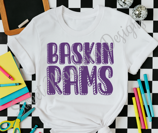 Baskin Purple Bubble Font